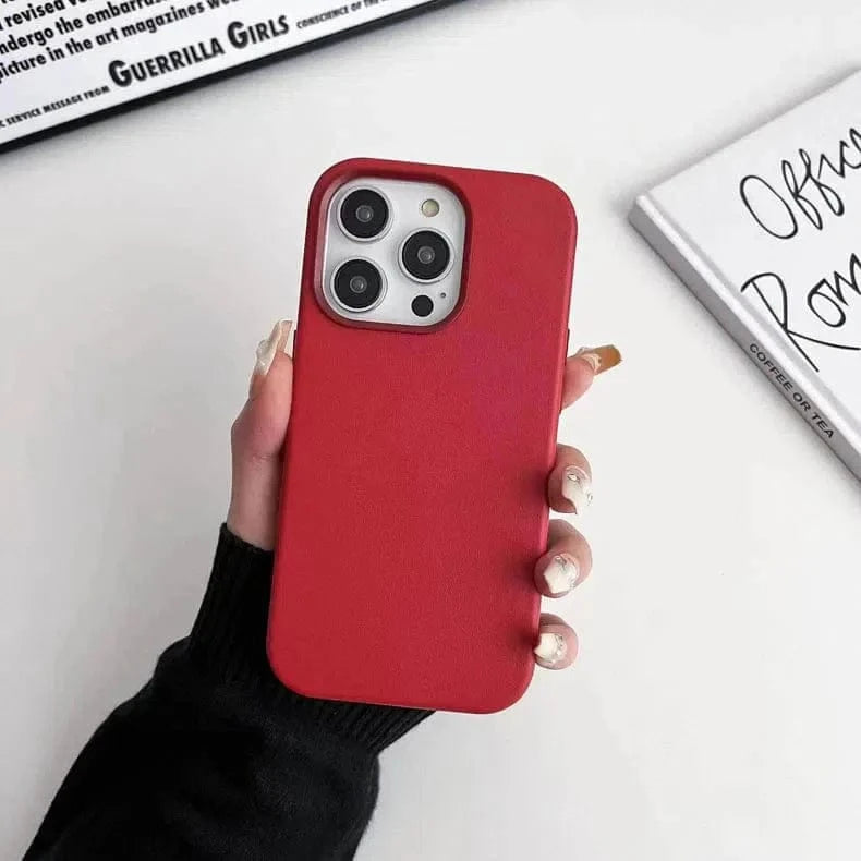 Leather Texture Magsafe Hard Case for iPhone 14 Plus - Ktusu