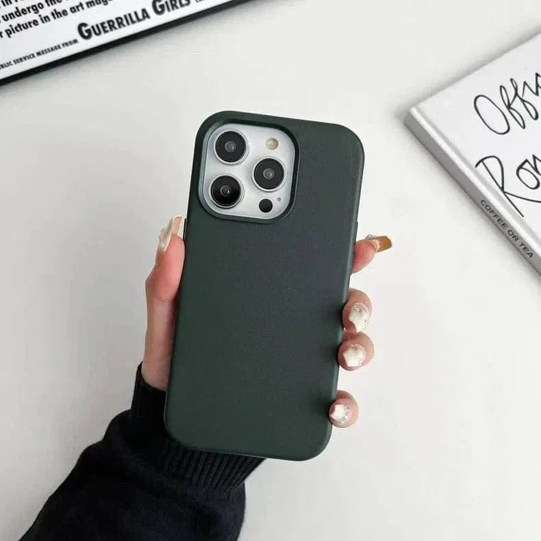Leather Texture Magsafe Hard Case for iPhone 14 Plus - Ktusu