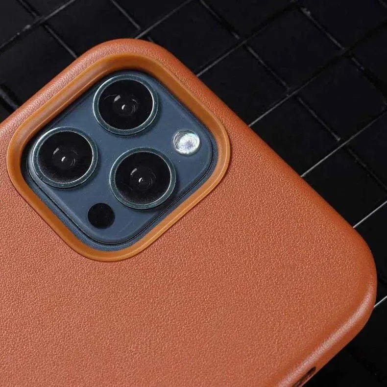 Leather Texture Magsafe Hard Case for iPhone 14 Plus - Ktusu