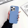 Leather Texture Magsafe Hard Case for iPhone 14 Plus iPhone 14 Plus / Sky Blue / with magsafe - Ktusu