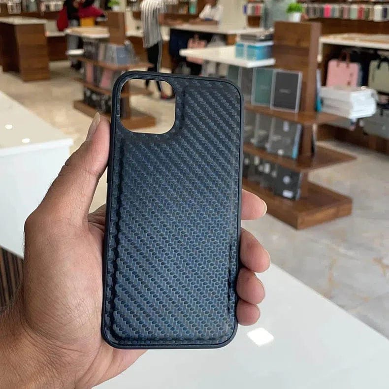 Leather Texture Patterns Case for iPhone 13 Pro Max iPhone 13 Pro Max / Carbon - Ktusu