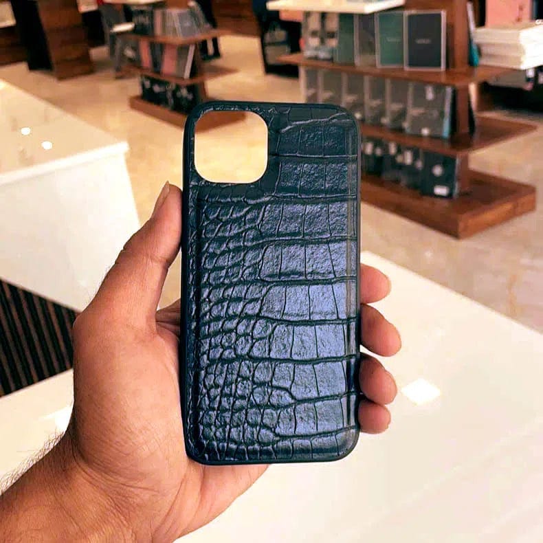 Leather Texture Patterns Case for iPhone 13 Pro Max iPhone 13 Pro Max / Crocodile - Ktusu
