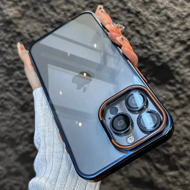 Lens Bracket Kickstand Function Hard Case for iPhone 15 Pro iPhone 15 Pro / Blue - Ktusu