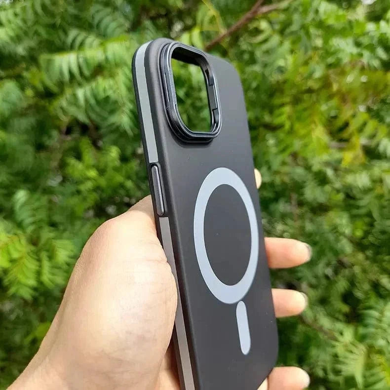 Lens Bracket Kickstand Function Magsafe Case for iPhone 15 Pro Max - Ktusu