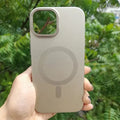 Lens Bracket Kickstand Function Magsafe Case for iPhone 15 Pro Max iPhone 15 Pro Max / Titanium Grey / with magsafe - Ktusu
