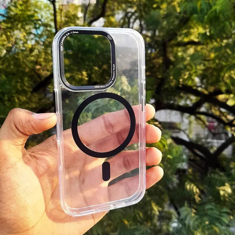 Lens Protection Frame Magsafe Case for iPhone 16 Plus iPhone 16 Plus / Black / with magsafe - Ktusu
