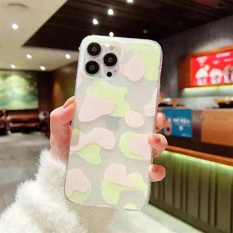 Leopard Print Sleek Matte Hard Case for iPhone 14 Pro Max iPhone 14 Pro Max / yellow pink - Ktusu