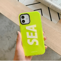 Lightweight Soft TPU Sea Case for iPhone 15 Pro Max iPhone 15 Pro Max / Neon Green - Ktusu