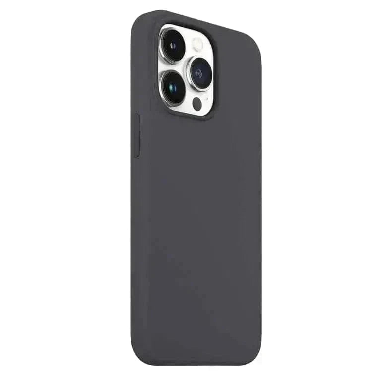 Liquid Silicone inner microfiber Case for iPhone 14 Pro Max iPhone 14 Pro Max / Dark Grey - Ktusu
