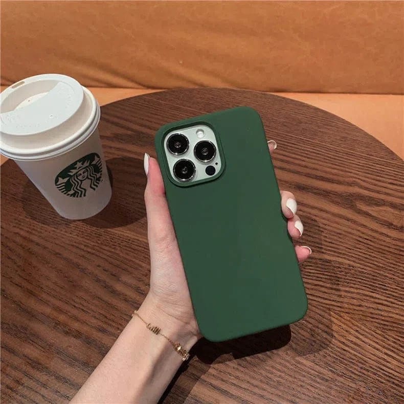 Liquid Silicone inner microfiber Case for iPhone 15 - Ktusu