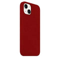 Liquid Silicone inner microfiber Case for iPhone 15 iPhone 15 / Blood Red - Ktusu