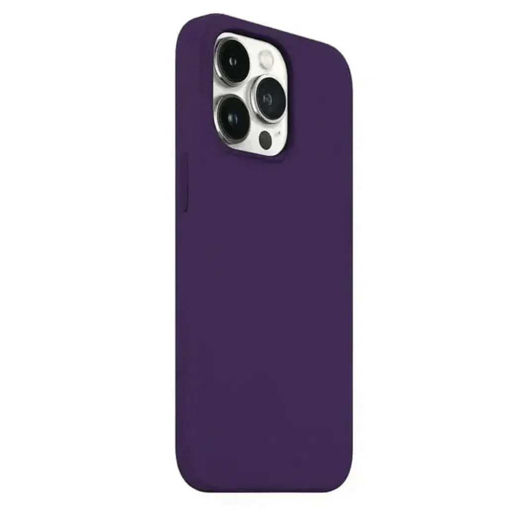 Liquid Silicone inner microfiber Case for iPhone 15 iPhone 15 / Deep Voilet - Ktusu