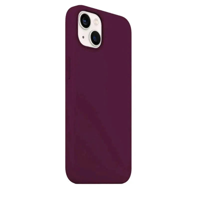 Liquid Silicone inner microfiber Case for iPhone 15 iPhone 15 / Deep Wine - Ktusu