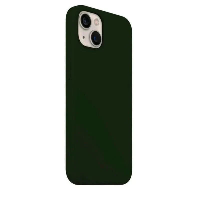 Liquid Silicone inner microfiber Case for iPhone 15 iPhone 15 / Forest Green - Ktusu