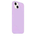 Liquid Silicone inner microfiber Case for iPhone 15 iPhone 15 / Lavender - Ktusu