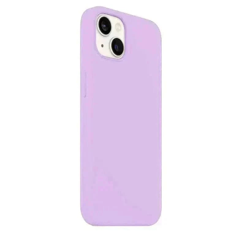 Liquid Silicone inner microfiber Case for iPhone 15 iPhone 15 / Lavender - Ktusu