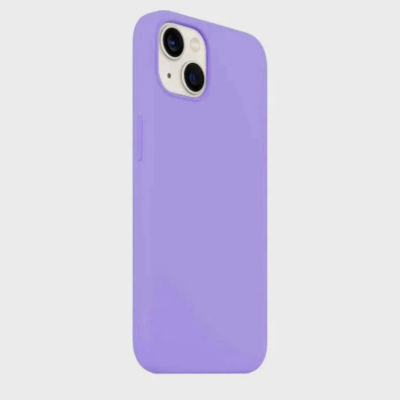 Liquid Silicone inner microfiber Case for iPhone 15 iPhone 15 / Lavender Blue - Ktusu