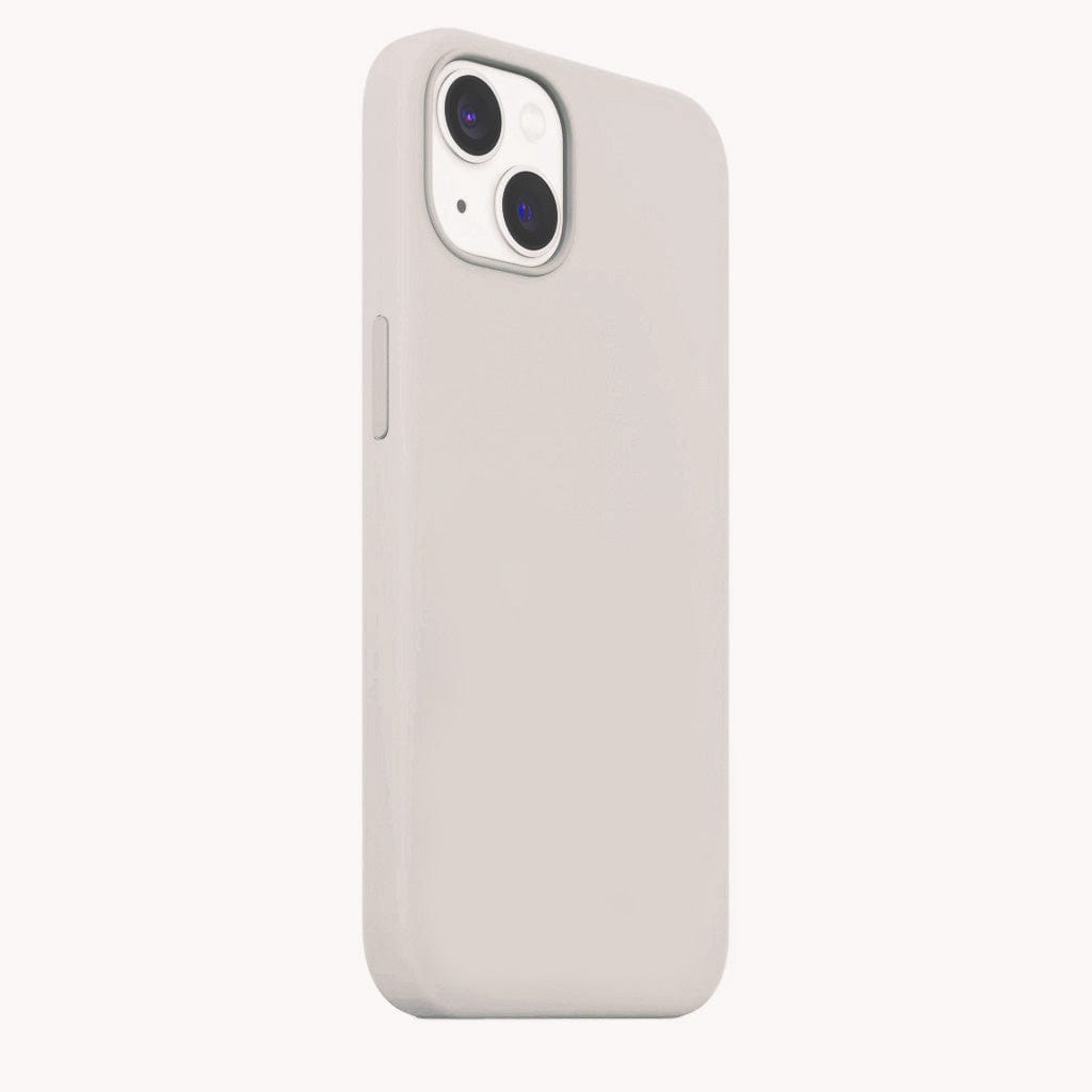 Liquid Silicone inner microfiber Case for iPhone 15 iPhone 15 / Off White - Ktusu