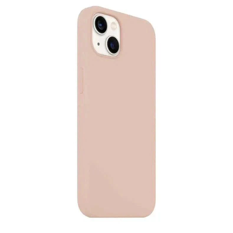 Liquid Silicone inner microfiber Case for iPhone 15 iPhone 15 / Peach - Ktusu