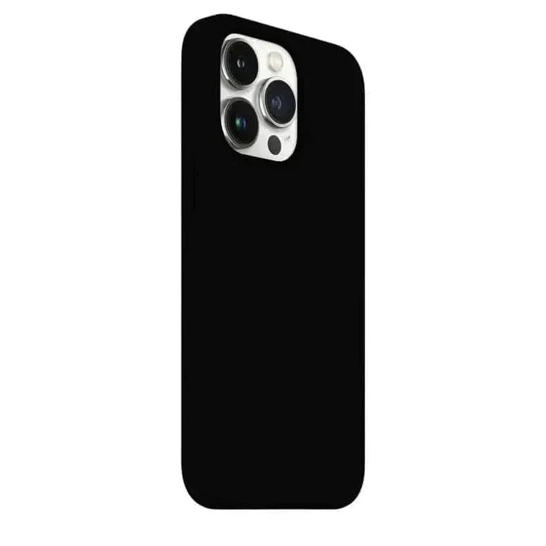 Liquid Silicone inner microfiber Case for iPhone 16 Pro iPhone 16 Pro / Black - Ktusu
