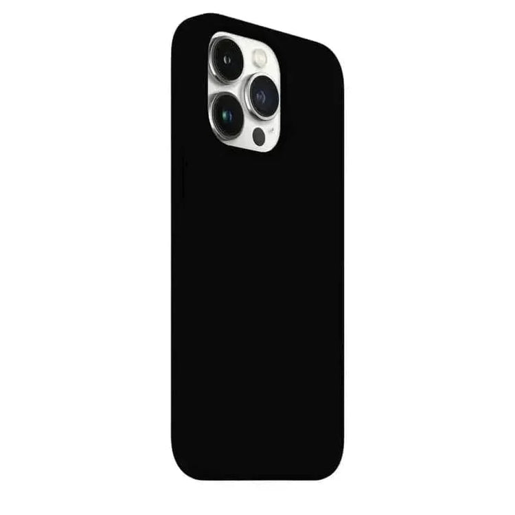 Liquid Silicone inner microfiber Case for iPhone 16 Pro iPhone 16 Pro / Black - Ktusu