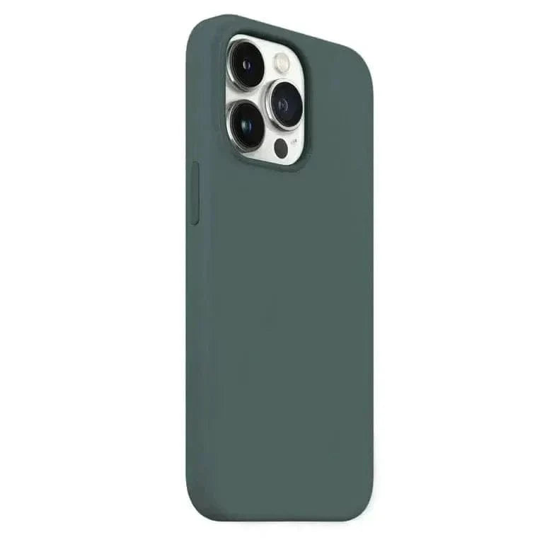 Liquid Silicone inner microfiber Case for iPhone 16 Pro iPhone 16 Pro / Dull Teal - Ktusu