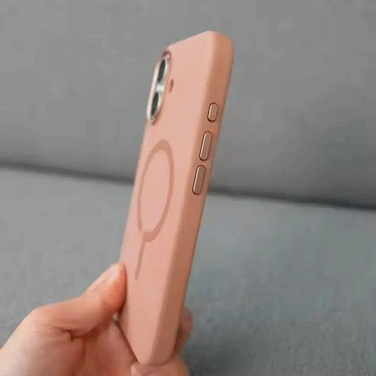 Liquid Silicone Magsafe Hard Case for iPhone 16 Plus iPhone 16 Plus / Pink / with magsafe - Ktusu