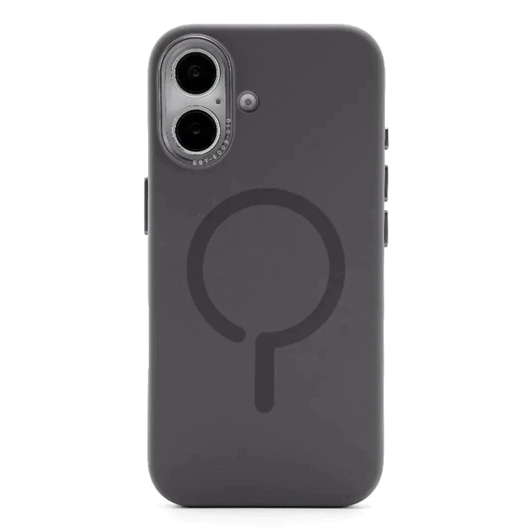 Liquid Silicone Magsafe Hard Case for iPhone 16 Plus iPhone 16 Plus / Dark Grey / with magsafe - Ktusu