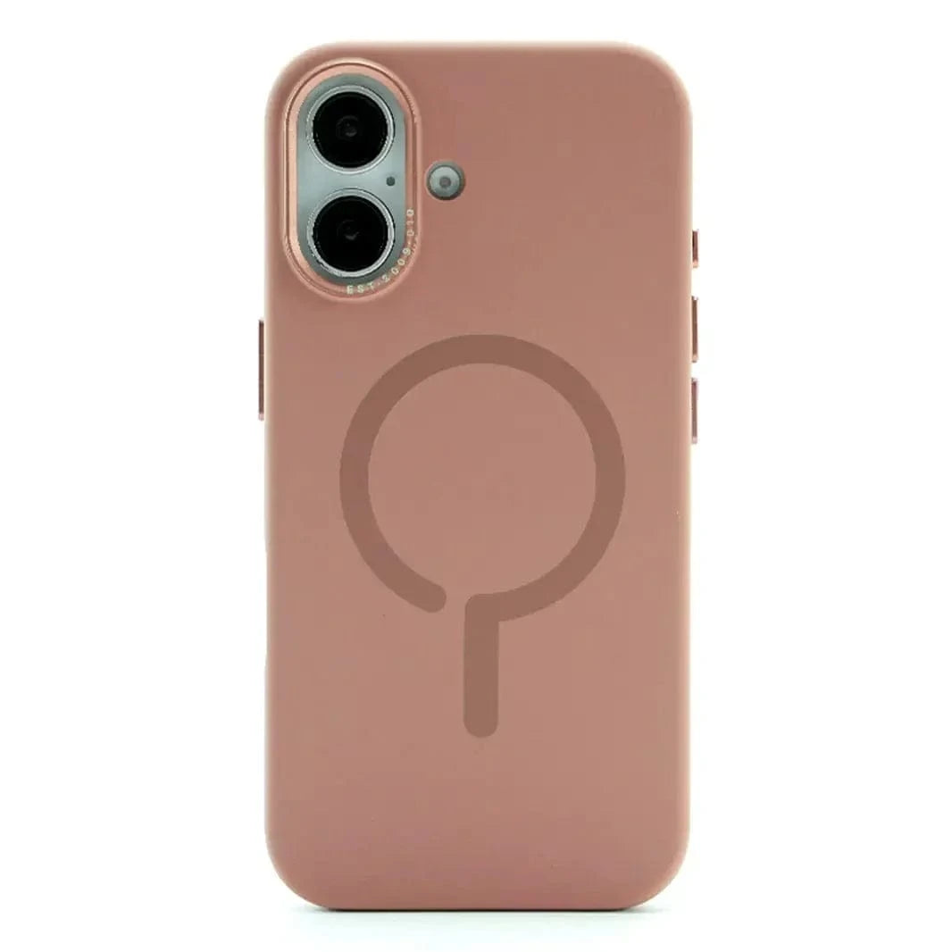 Liquid Silicone Magsafe Hard Case for iPhone 16 Plus iPhone 16 Plus / Desert Titanium / with magsafe - Ktusu