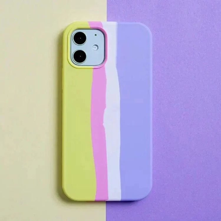 Liquid Silicone Rainbow Case for iPhone 11 Pro Max iPhone 11 Pro Max / Green - Ktusu