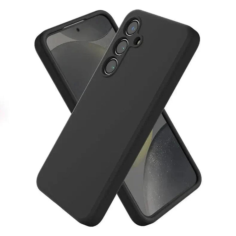Liquid Silicone Soft Touch Feel hard Case for Samsung S24 Ultra Samsung S24 Ultra / Black - Ktusu