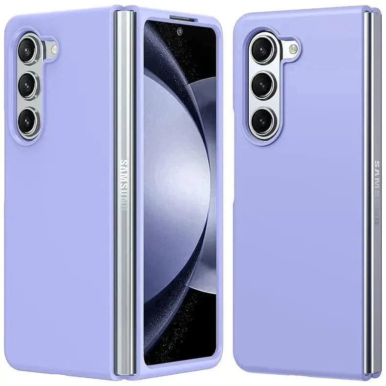 Liquid Silicone Soft Touch Feel hard Case for Samsung Z Fold5 Samsung Z Fold5 / Lavender Blue - Ktusu