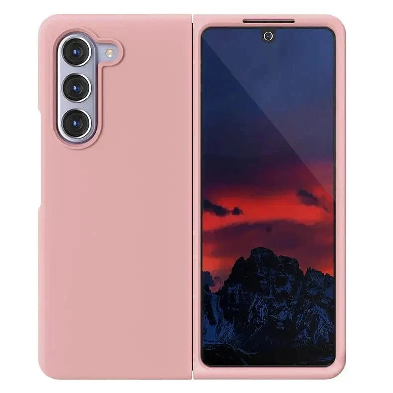 Liquid Silicone Soft Touch Feel hard Case for Samsung Z Fold5 Samsung Z Fold5 / Peach - Ktusu
