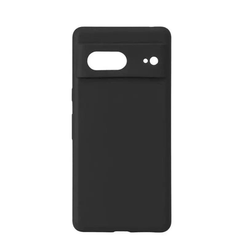 Liquid Soft Silicone Microfiber Case for Google Pixel 7 Google Pixel 7 / Black - Ktusu