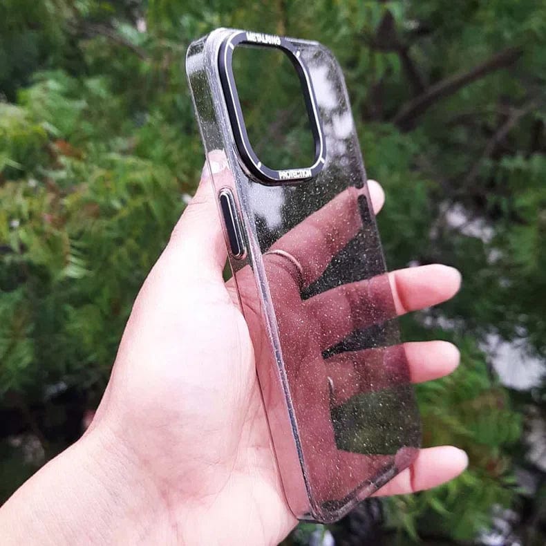 Luxury Bling Transparent Shiny Glitter Hard Case for iPhone 14 Pro Max - Ktusu