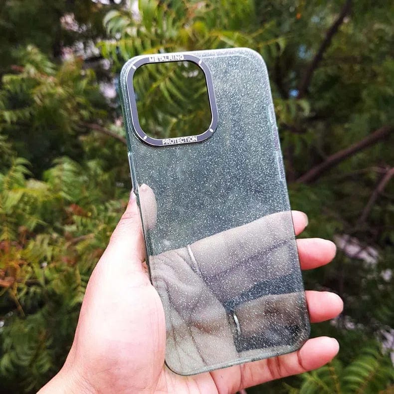 Luxury Bling Transparent Shiny Glitter Hard Case for iPhone 14 Pro Max - Ktusu