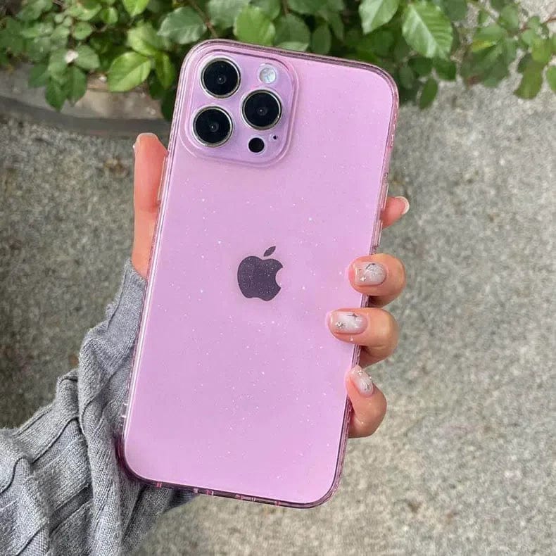 Luxury Shiny Glitter Clear Hard Case for iPhone 12 - Ktusu
