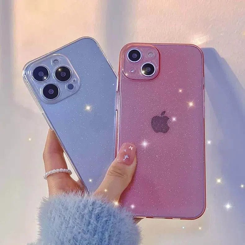 Luxury Shiny Glitter Clear Hard Case for iPhone 12 - Ktusu