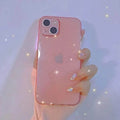 Luxury Shiny Glitter Clear Hard Case for iPhone 12 iPhone 12 / Pink - Ktusu
