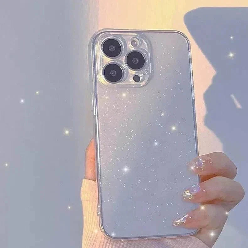 Luxury Shiny Glitter Clear Hard Case for iPhone 12 iPhone 12 / Transparent - Ktusu