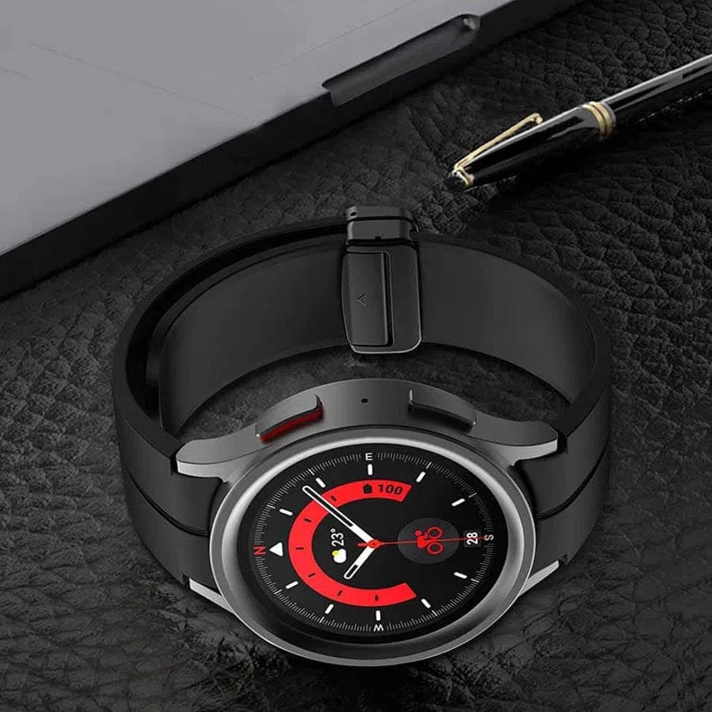 Magnetic D-Buckle Silicone Band for Samsung Watch4 | 5 | 6 | 7 - Ktusu