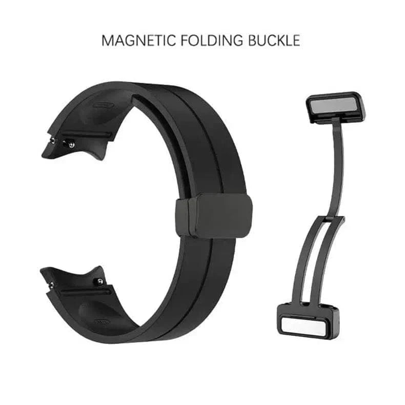 Magnetic D-Buckle Silicone Band for Samsung Watch4 | 5 | 6 | 7 - Ktusu