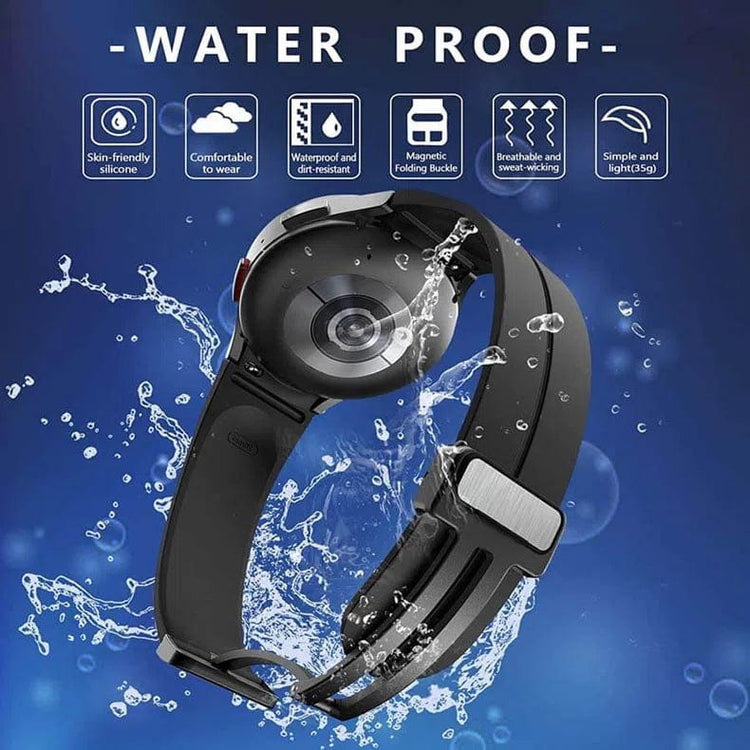 Magnetic D-Buckle Silicone Band for Samsung Watch4 | 5 | 6 | 7 - Ktusu