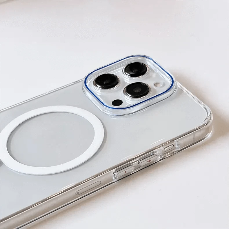Magnetic Shield With Magsafe Clear Case for iPhone 15 Pro - Ktusu