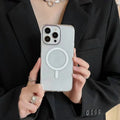 Magnetic Shield With Magsafe Clear Case for iPhone 15 Pro iPhone 15 Pro / Black / with magsafe - Ktusu