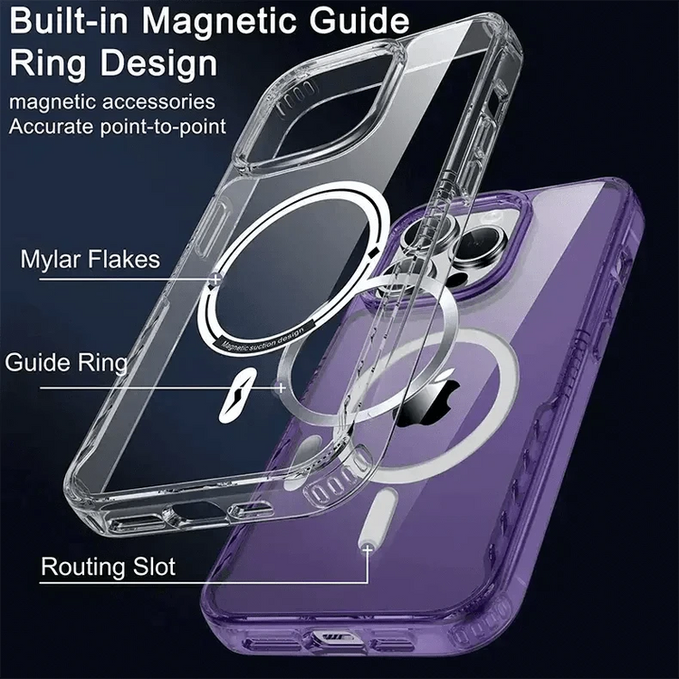 Magnetic Suction Ultra Strong Magsafe Case for iPhone 15 Plus iPhone 15 Plus / Clear / with magsafe - Ktusu