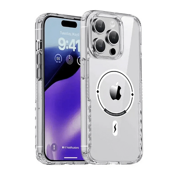 Magnetic Suction Ultra Strong Magsafe Case for iPhone 15 Pro Max iPhone 15 Pro Max / Clear / with magsafe - Ktusu