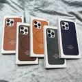 Magsafe PU Leather Magnetic Hard Case for iPhone 15 - Ktusu