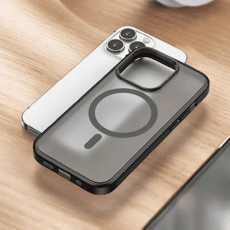 Magsafe Sleek Matte Finish Hard Case for iPhone 14 Plus iPhone 14 Plus / Black - Ktusu