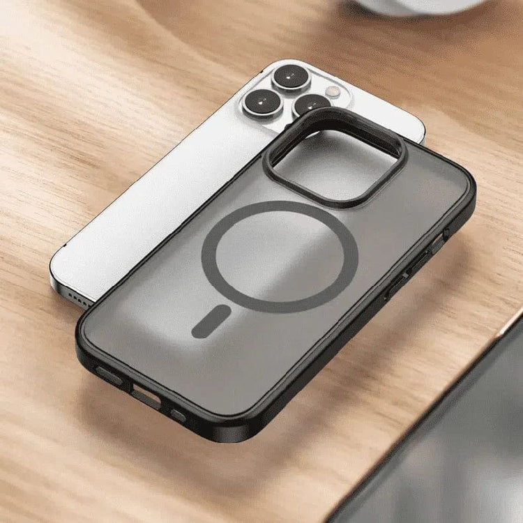 Magsafe Sleek Matte Finish Hard Case for iPhone 14 Plus iPhone 14 Plus / Black - Ktusu
